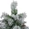 24" Unlit Flocked Pine Artificial Christmas Tree in Burlap Base